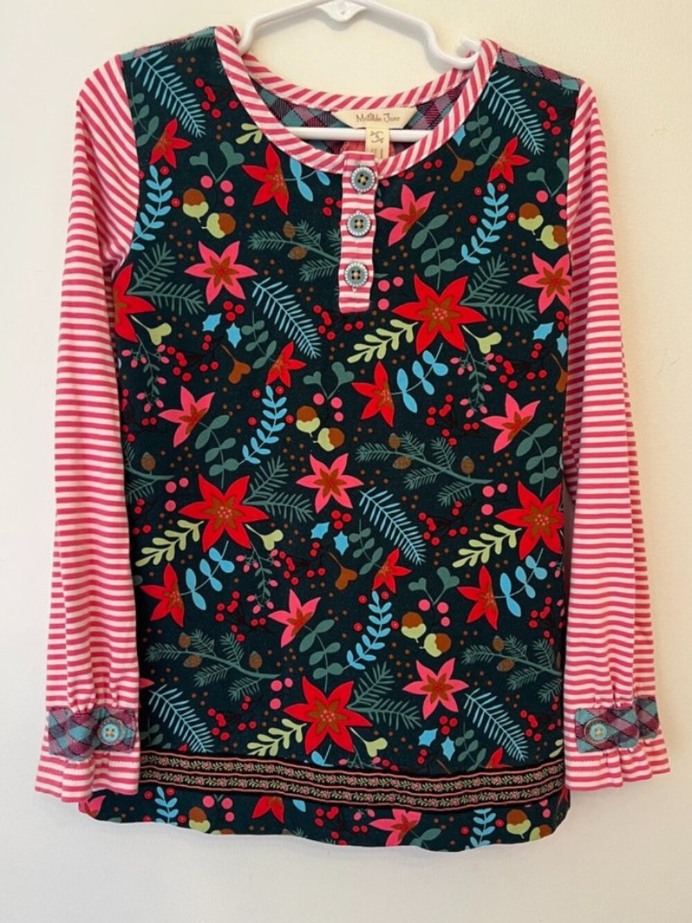 Matilda Jane Hundred Years Christmas Holiday Tunic Top - Size 6